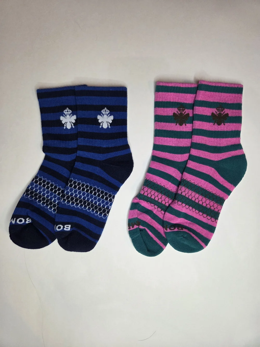 Striped Crew Bomba Socks Size Medium